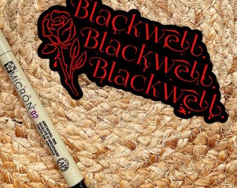 Blackwell, Blackwell, Blackwell Sticker | Phantasma, Wicked Games by Kaylie Smith | Officially Licensed