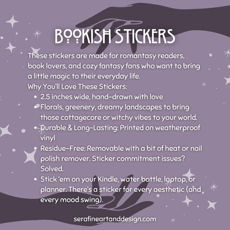 Gemini Zodiac Sticker: Bookish Romantasy Reader Gift afbeelding 8
