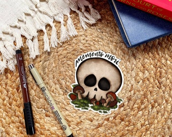 Memento Mori Skull Sticker | Bookish Stickers | Sarah J Maas Gifts | Crescent City Merch | Romantasy | Booktok Stickers | Kindle Stickers