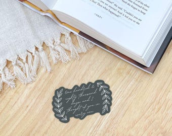 Daughter of No Worlds Quote Sticker | 180,000 Days | Carissa Broadbent Officially Licensed