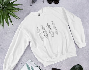 Throne of Glass Sweatshirt | Fantasy Sword | Bookish Merch | Book Sweatshirt | Aelin Galathynius | Manon Blackbeak | Sarah J Maas Gifts