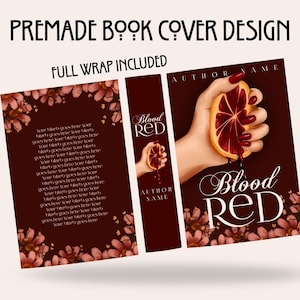 Gotowa okładka książki fantasy romans: Hand and Flowers Dark Romance Wrap Design dla niezależnych autorów