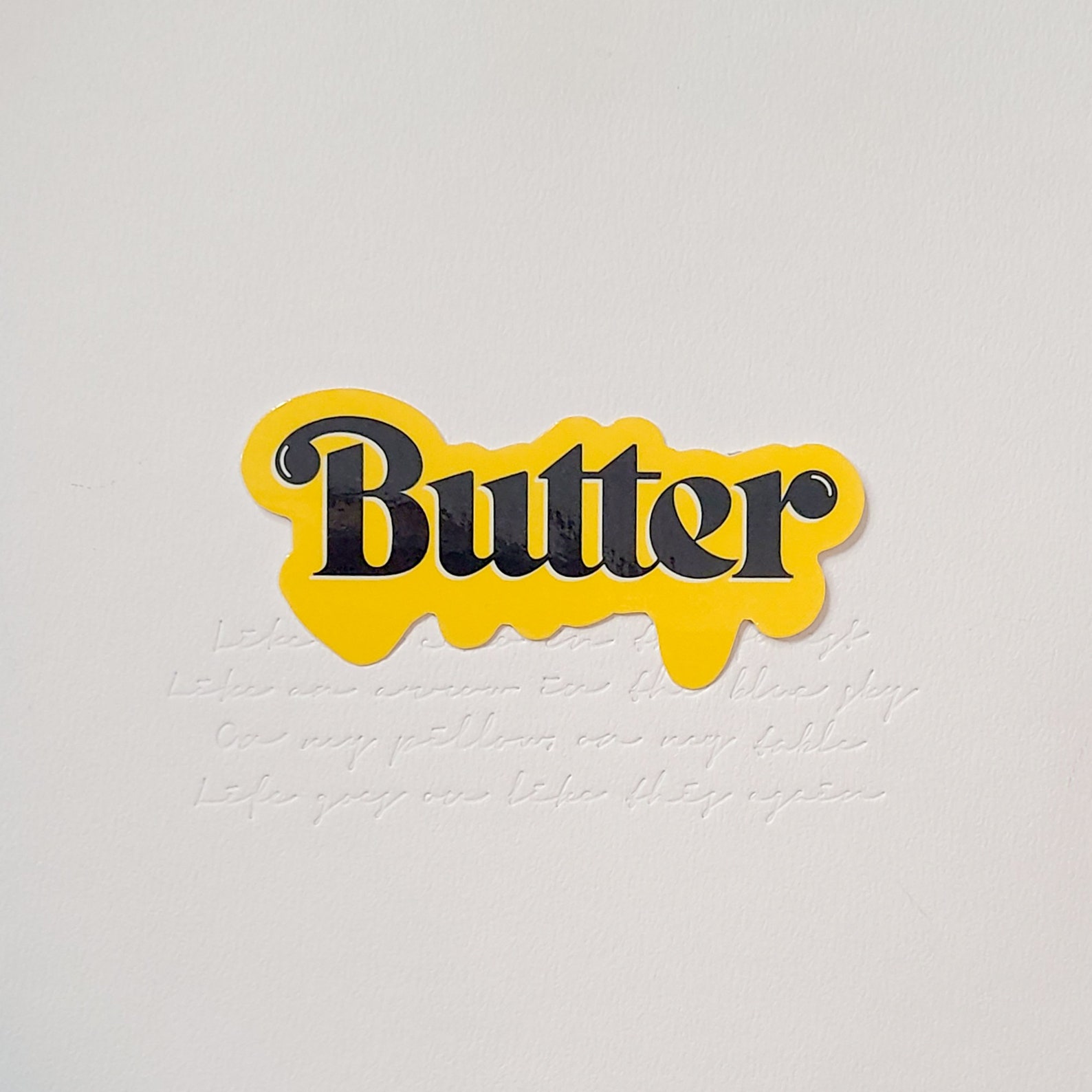 BTS Stickers Butter Melting Stickers | Etsy