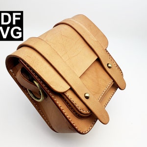 sac cartable artisanat sac à main modèle PDF patron travail du cuir