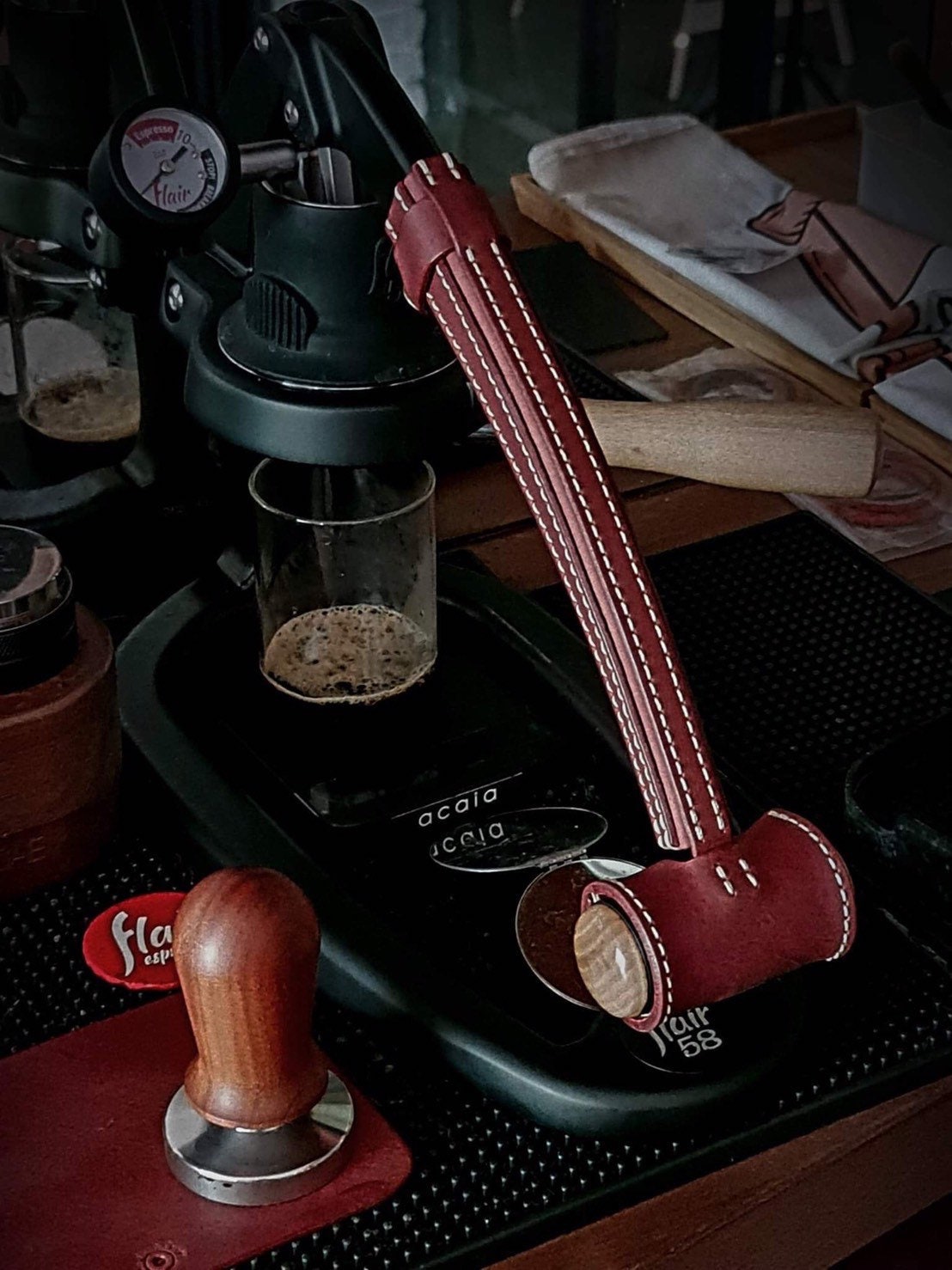 Flair 58 Plus 2 Leather Case Coffee Espresso Machine Flair 58 Plus 2 Leather Case Coffee Espresso Machine