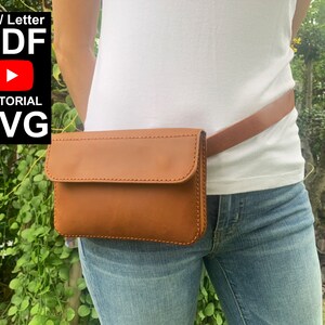 Muster für eine Handgelenktasche, ein Muster für eine Umhängetasche, ein Muster für eine Gürteltasche, ein PDF-Muster für eine Gürteltasche, eine Lederhandtasche, ein PDF-Muster, eine Tutorial-Vorlage
