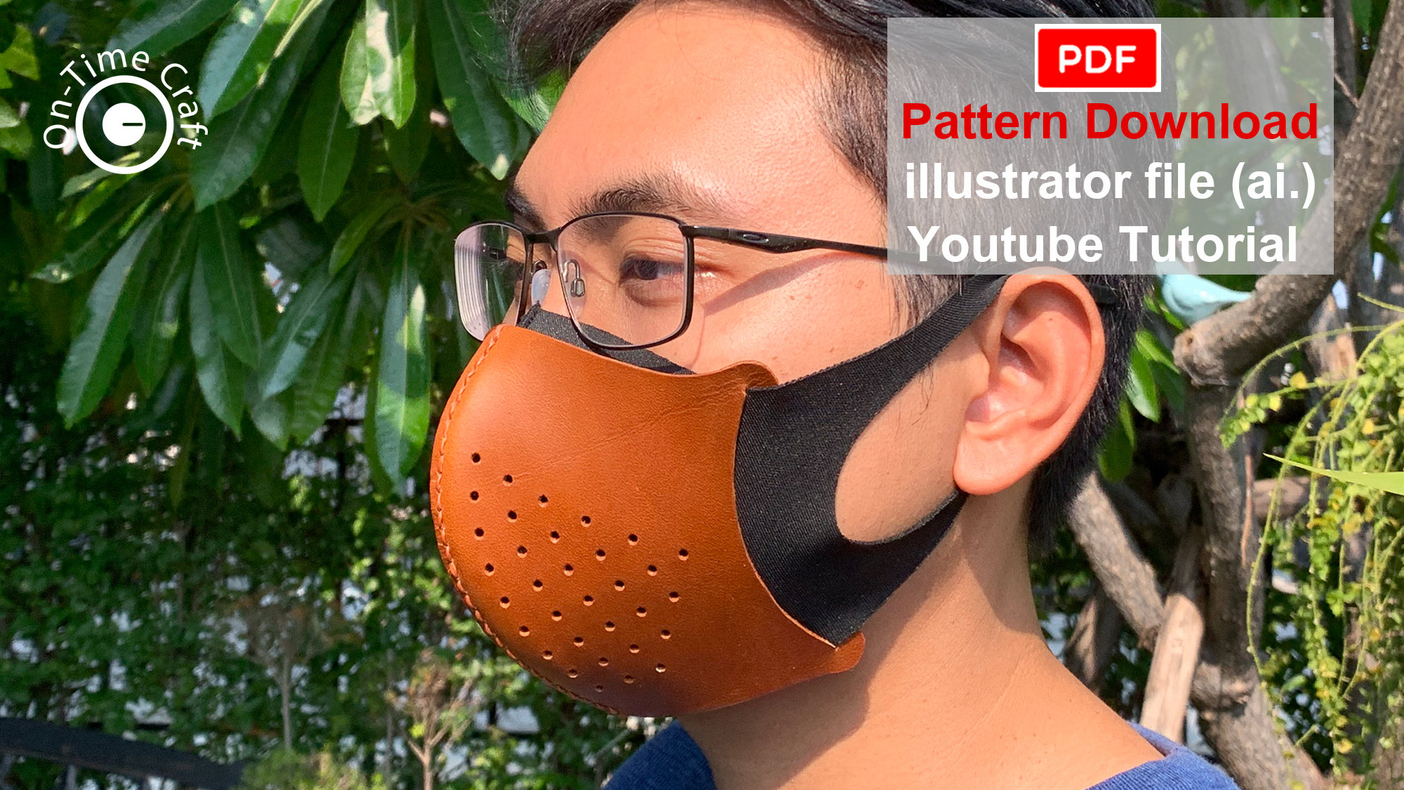Leather Mask Pattern Pdf Template DIY Tutorial Etsy