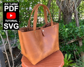 Tote bag lady bag shopping bag PDF Pattern template