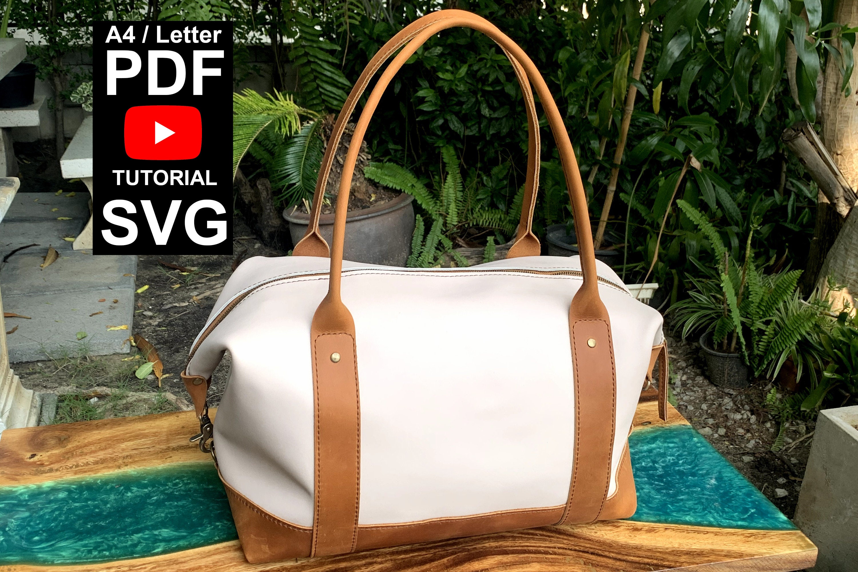 travel handmade: duffle bag pattern review + a giveaway! / LBG STUDIO