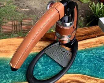Flair Pro 2 Pro 3 leather case coffee espresso machine leathercraft Handmade hand stitching