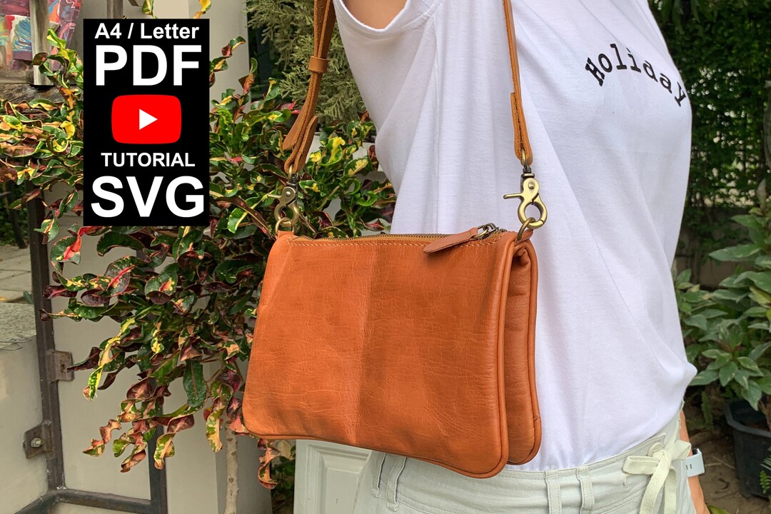 Leather Crossbody Bag PDF Pattern - Etsy
