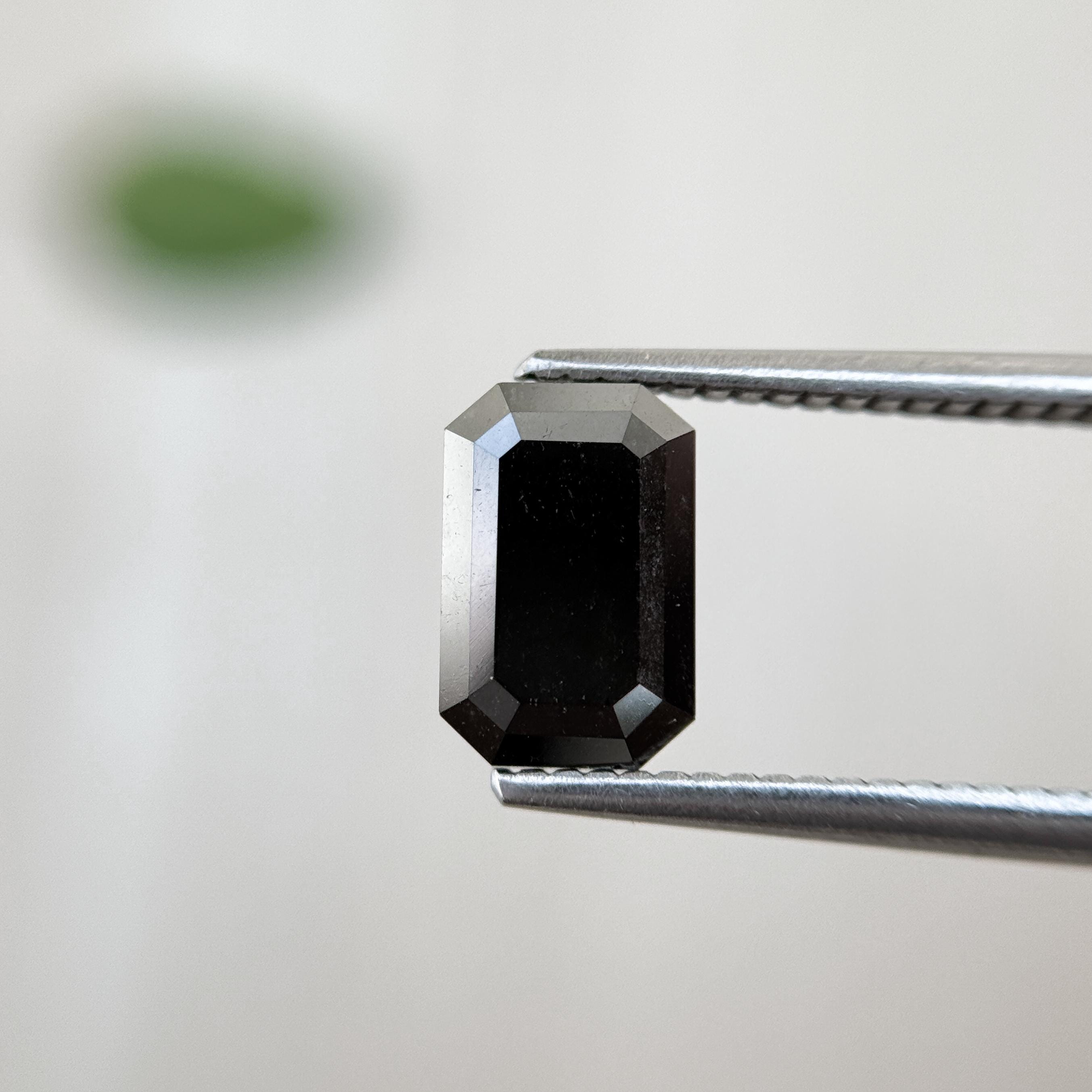 0.35 ct 5 x 3 MM エメラルドカットブラックダイヤモンドルース 