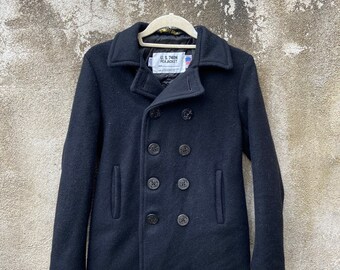 schott patchwork peacoat