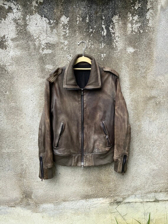 Isamu Katayama Backlash Leather Jacket Japanese Brand Yohji