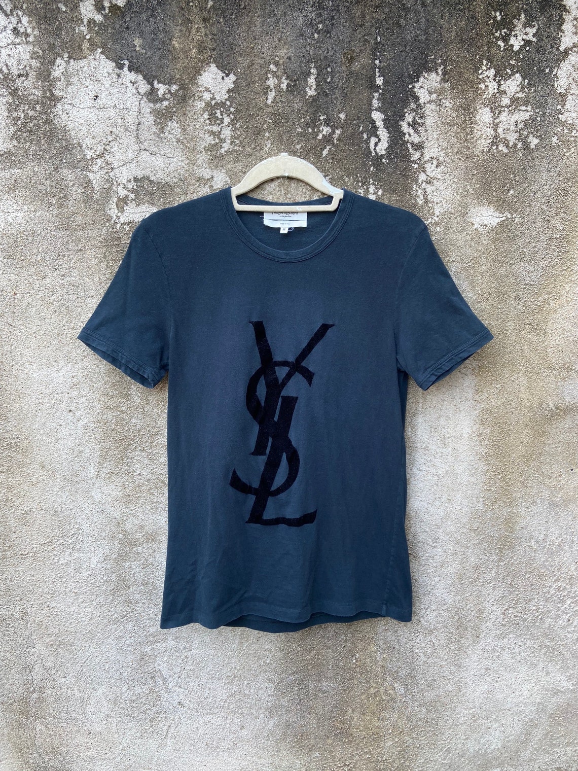 Yves Saint Laurent Shirt YSL Big Logo T Shirt Size Medium | Etsy