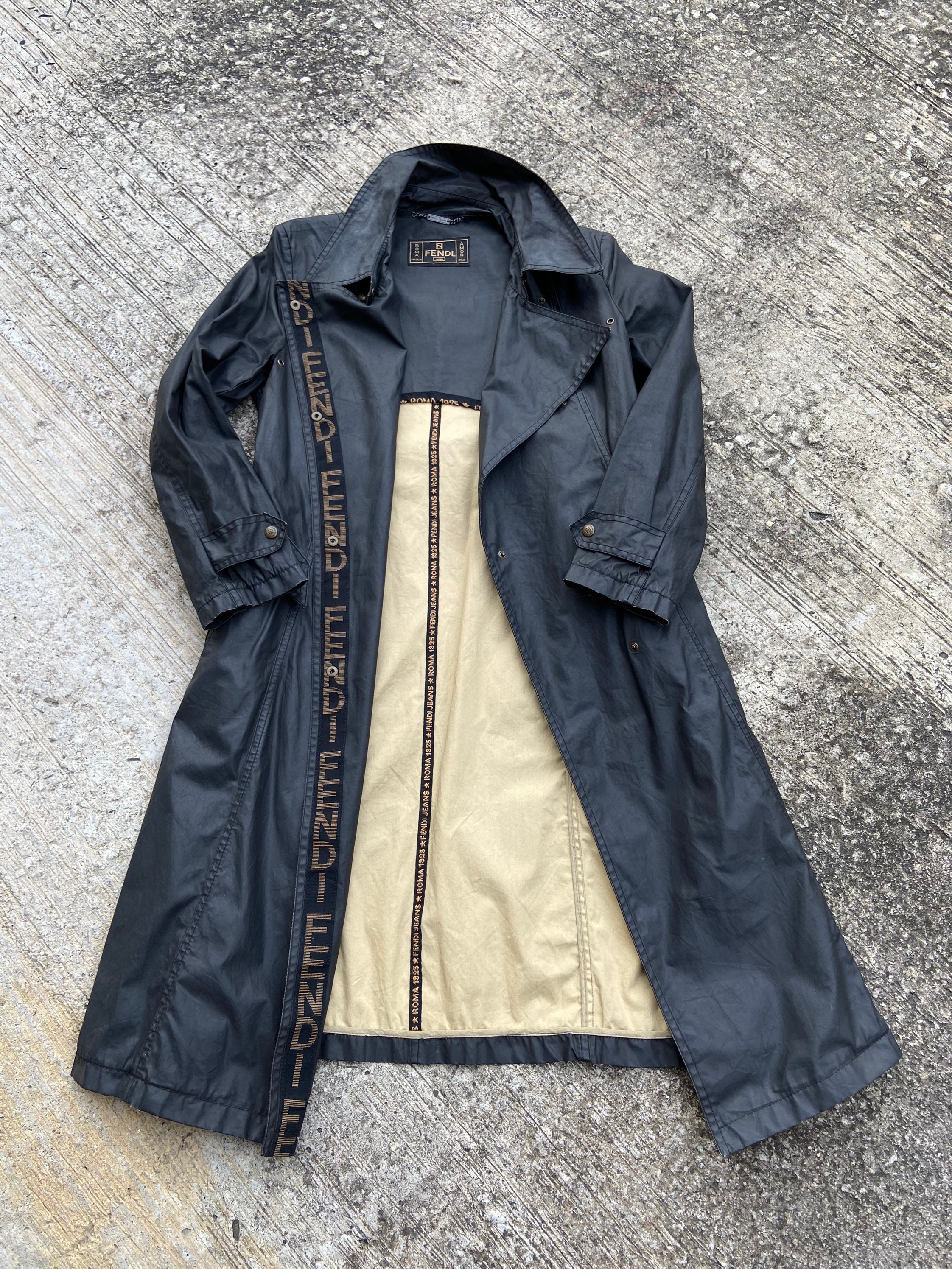 Vintage Fendi Zucca Logo Print Classic 