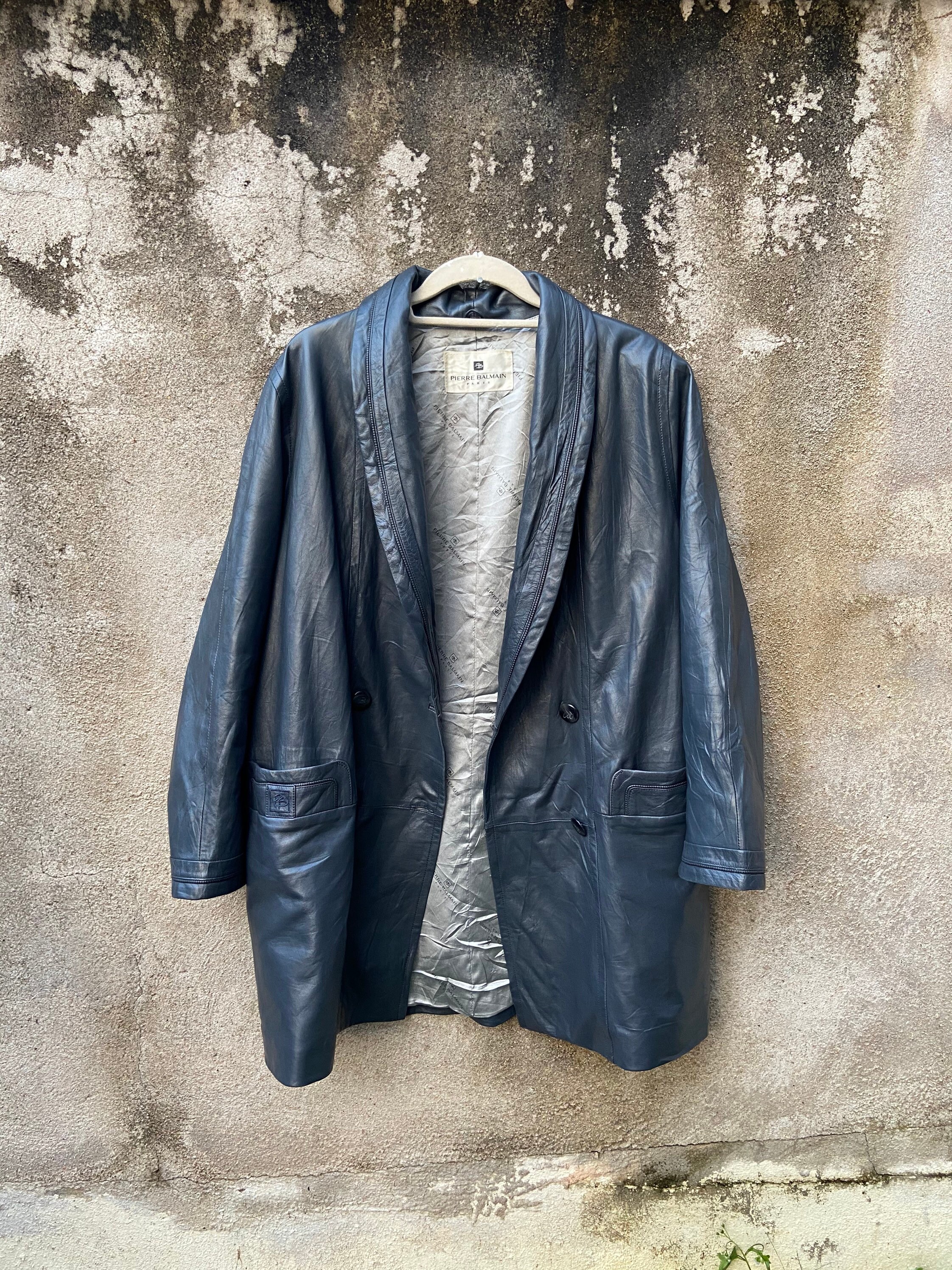 Pierre Balmain Paris Leather Jacket 