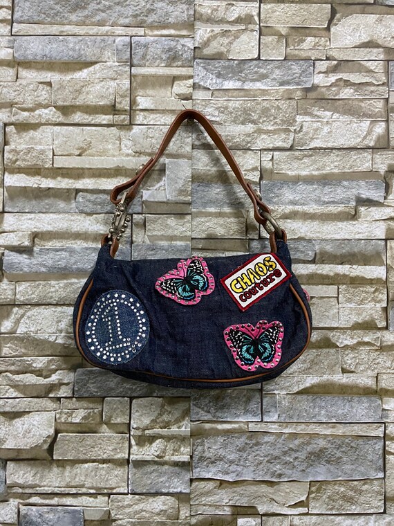 Vintage Versace Bag Chaos Couture Denim 