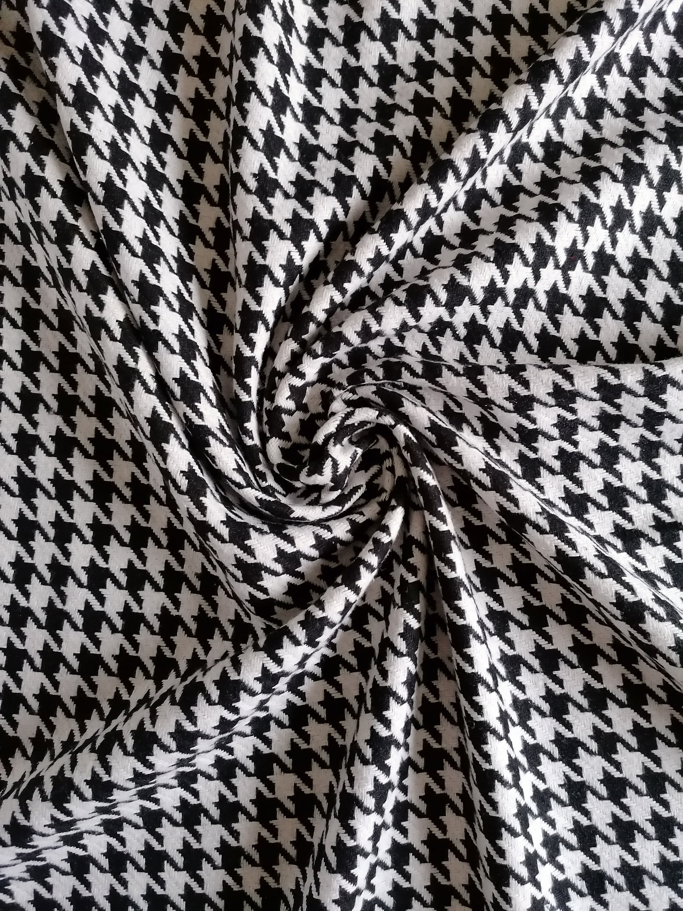 Houndstooth cashmere wool fabric by the yard agrohort.ipb.ac.id