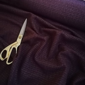 Tejido bouclé morado, tejido tweed, tejido cortado a medida