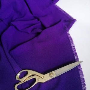 Purple Crepe Fabric: Medium Weight Dress Fabric By The Yard