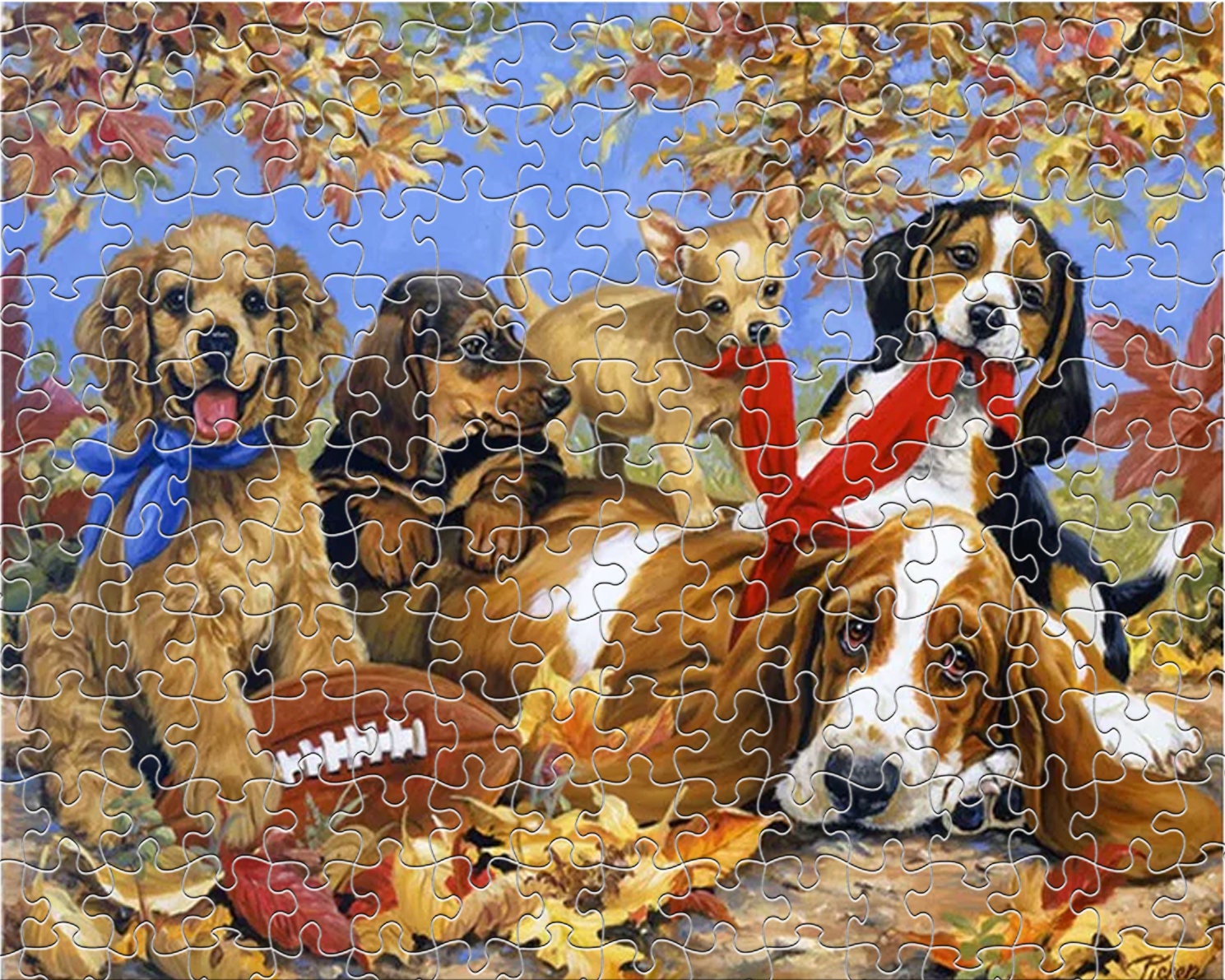 Dog Family Jigsaw Puzzles 1000/500/192 Pieces for Etsy