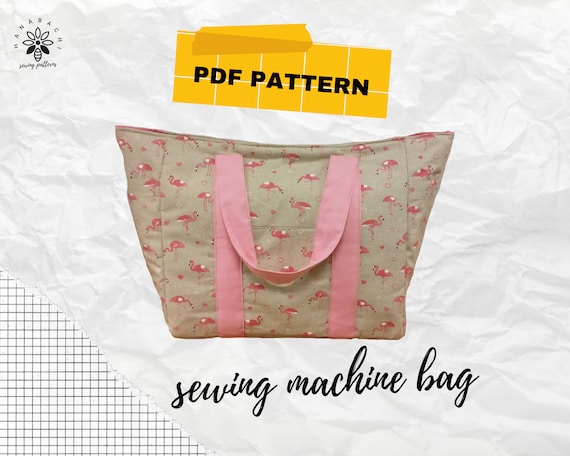 Sewing Machine Bag PDF Sewing Pattern Sewing Machine Tote Carrier Protector Padded Quilted Sewing Machine Bag Etsy
