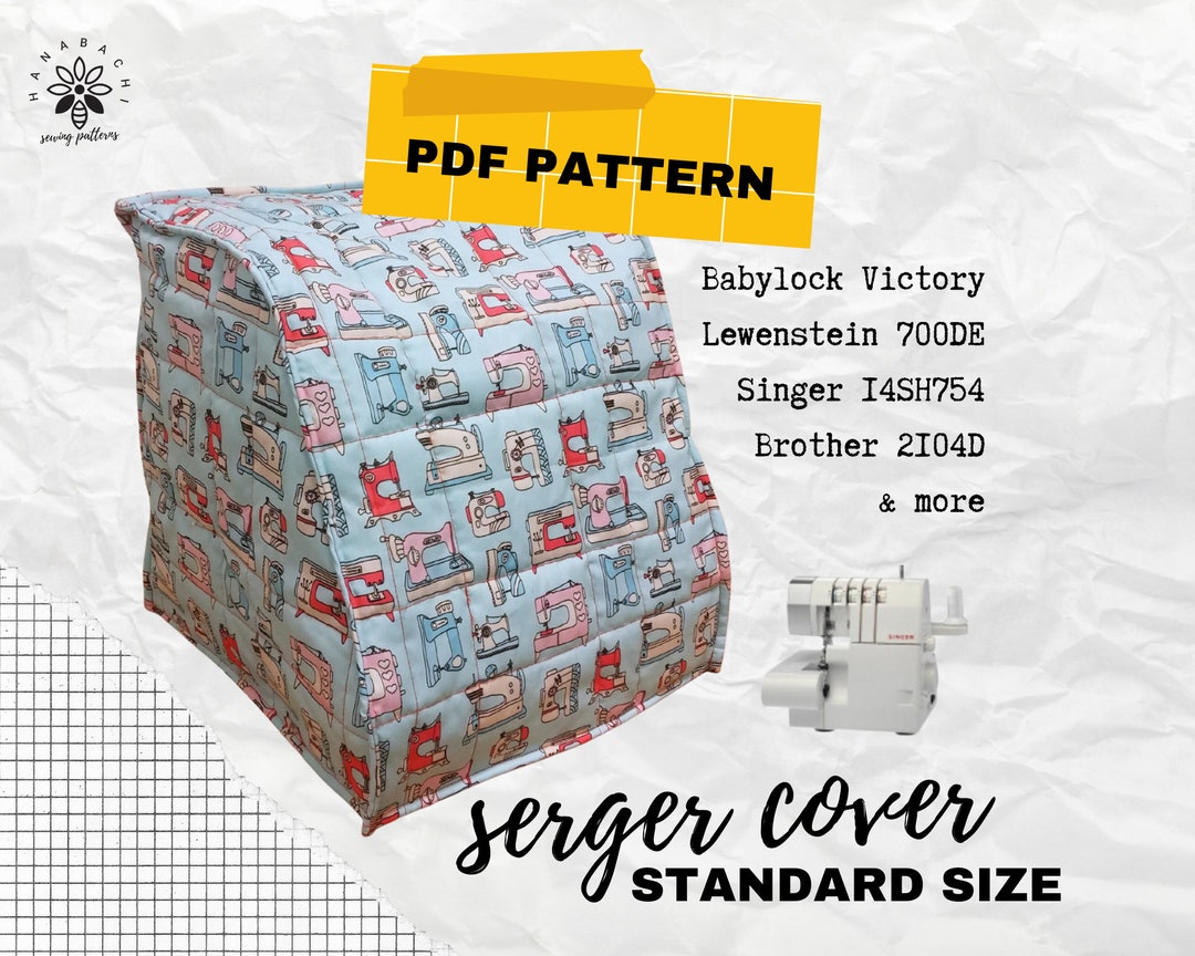 Serger Cover PDF Pattern STANDARD Size Serger Cover Quilted Serger