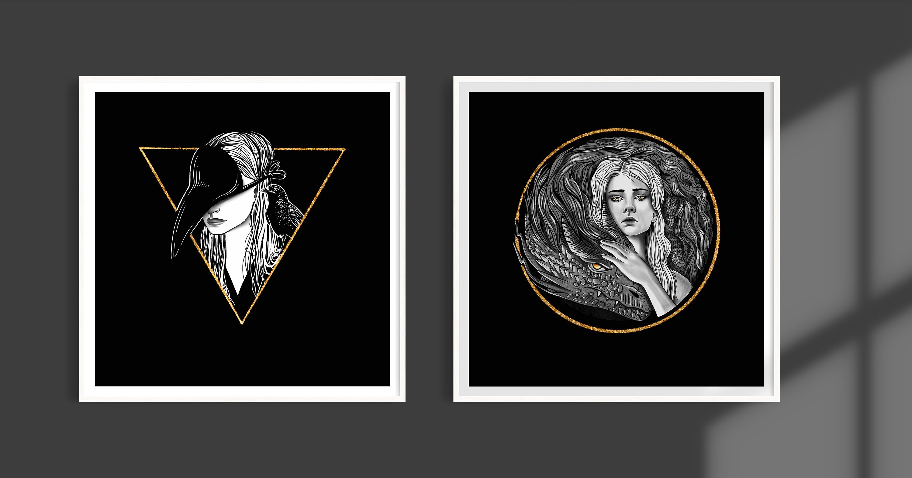 Kunstdruck für Wohn oder Schlafzimmer Posterset mit | Etsy