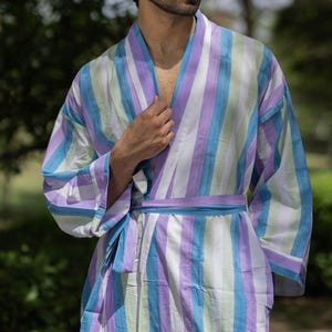 mens fleece lined dressing gown Men's Navy Cotton Waffle Dressing Gown With Fleece Lining