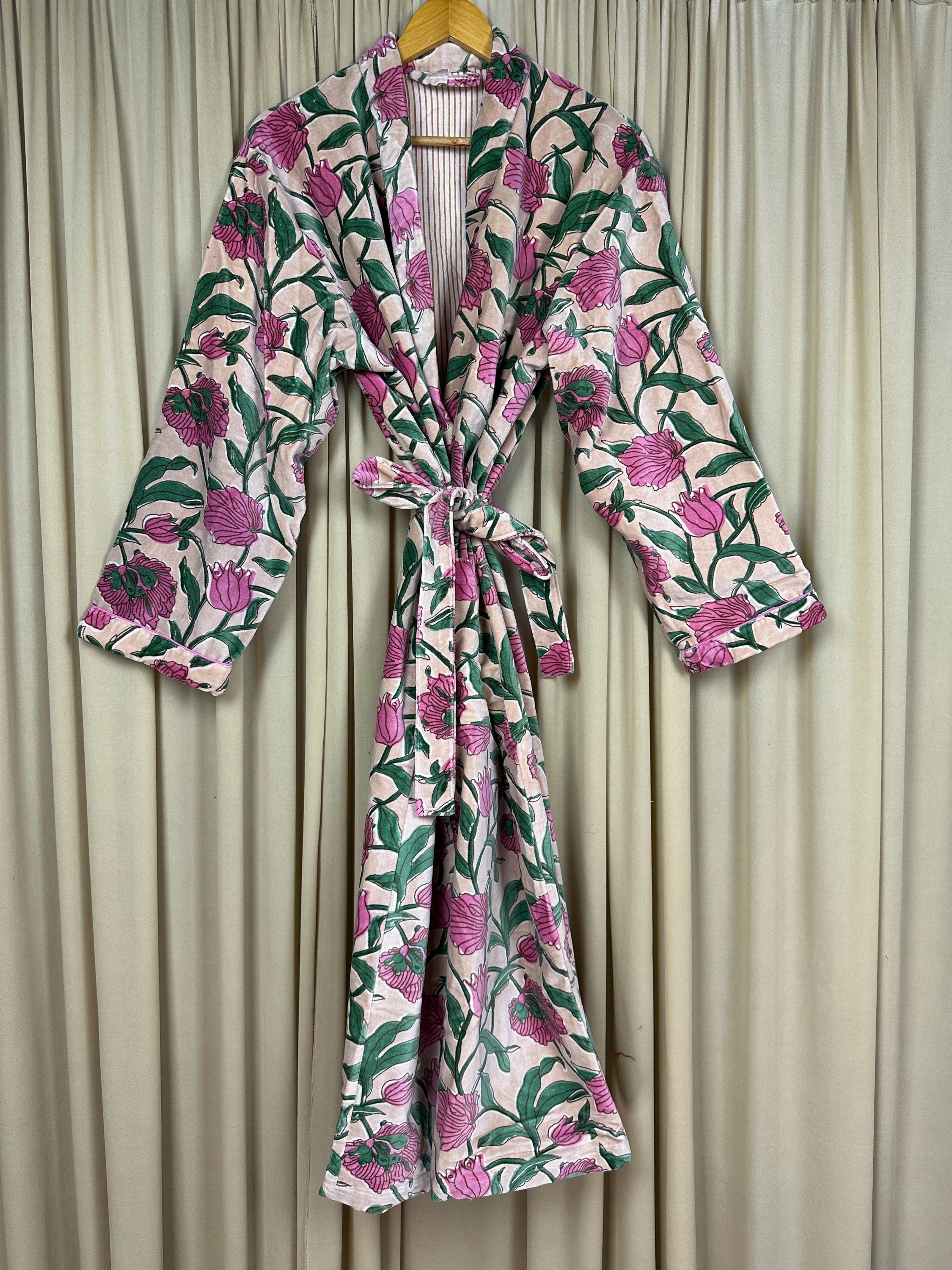 Fancy House Robe Luxury Velvet Kimono Unisex House Robe | Boho Jacket Autumn Winter ...