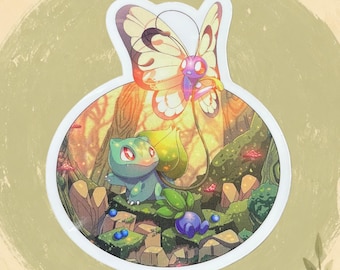 Shop Closing - BUTTERFREE, BULBASAUR, ODDISH Sticker - Pokémon Vinyl Decal