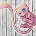 CLERANCE - MEW STICKER - Pokemon Sticker - Pokemon Trendy Paper Die Cut Stickers Gift For Mew Lovers - Aesthetic Mew Pack - First Gen 
