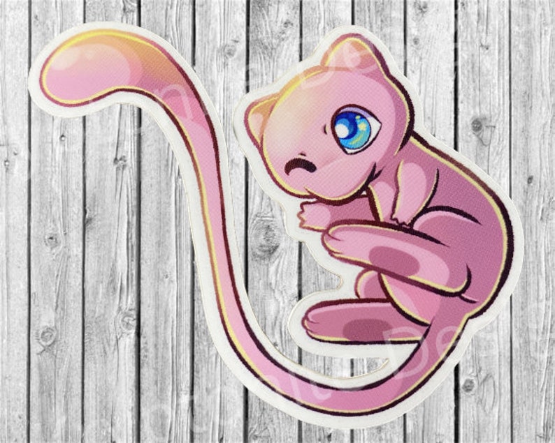 CLERANCE - MEW STICKER - Pokemon Sticker - Pokemon Trendy Paper Die Cut Stickers Gift For Mew Lovers - Aesthetic Mew Pack - First Gen 