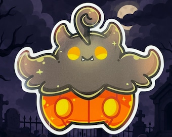 Shop Closing - PUMPKABOO GHOST POKEMON Sticker - 3" Vinyl Sticker