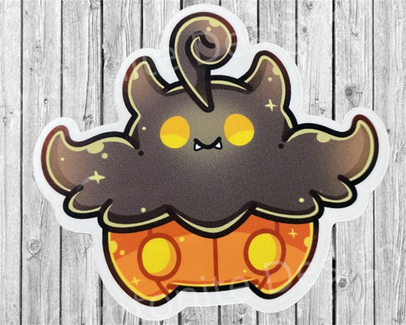 CLEARANCE - PUMPKABOO STICKER - Pokemon Sticker - Pokemon Trendy Paper Die Cut Stickers Gift For Pumpkaboo Lovers - Aesthetic Pumpkaboo 