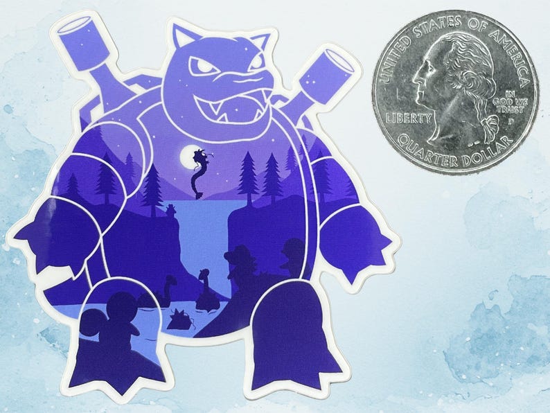 BLASTOISE POKEMON STICKER - 3