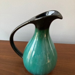 Blue Mountain Pottery Drip Glaze Ewer Pitcher