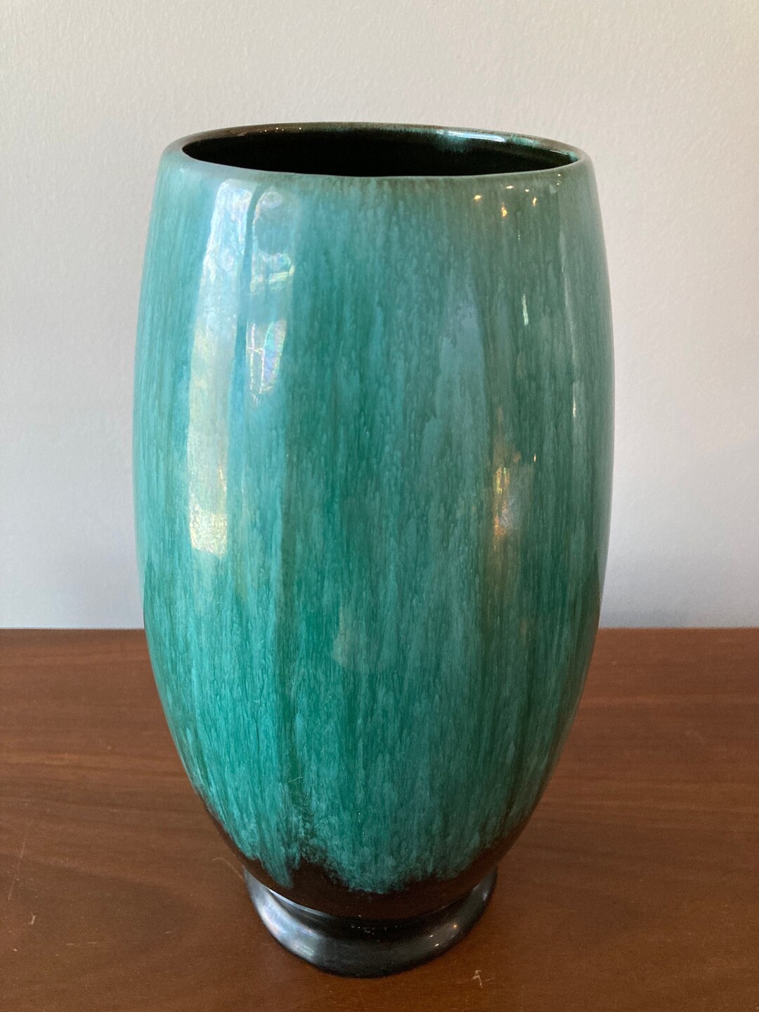 Blue Mountain Pottery Large Drip Glaze Vase - Etsy