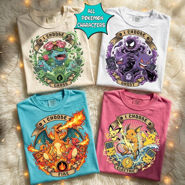 Retro Poke Game Evolution 2026 Shirt, Vintage Poke Monsters Shirt, Video Game Family Matching Tee, Poke Game Evolution Shirt, Poke Shirt