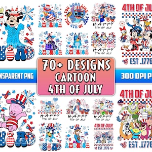 70+ Files Cartoon 4th Of July Bundle Png, Patriotic Cartoon Png, Cartoon Independence Day Png, Cartoon With Usa Flag Png, Commercial Use