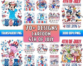 70+ Files Cartoon 4th Of July Bundle Png, Patriotic Cartoon Png, Cartoon Independence Day Png, Cartoon With Usa Flag Png, Commercial Use