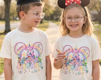 Custom Toy Story School Shirt, Magical Castle Disney School Shirt, Disney Back To School Shirt, Grade Disney Shirt 2026, Custom Grade