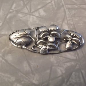 Vintage DANECRAFT Sterling Silver Floral Brooch