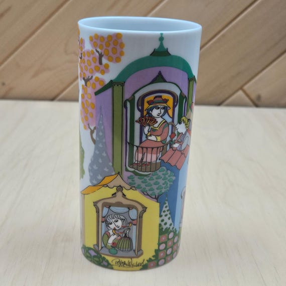 ビョルン・ウィンブラッド サイン入りローゼンタール 6.5 インチ花瓶