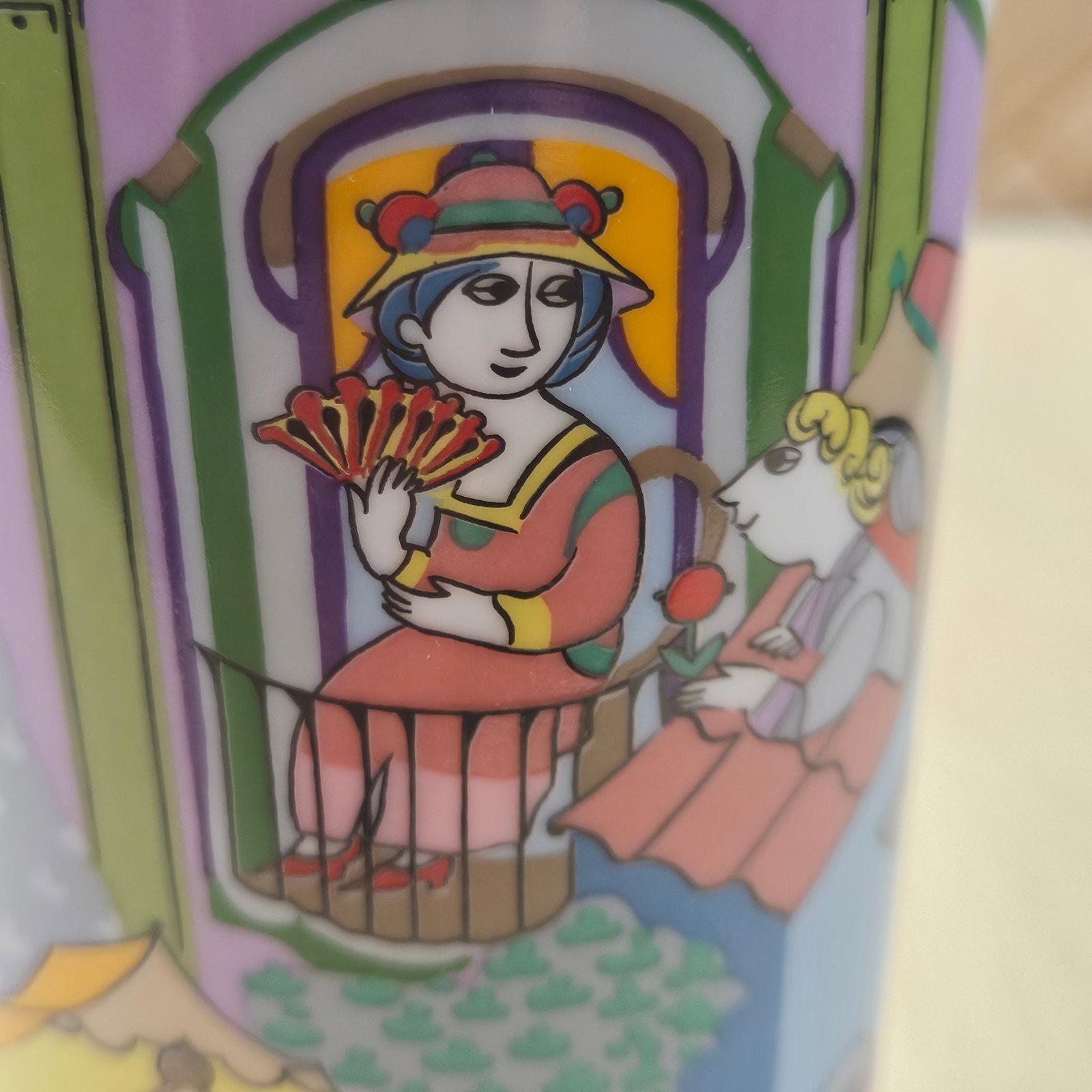 ビョルン・ウィンブラッド サイン入りローゼンタール 6.5 インチ花瓶