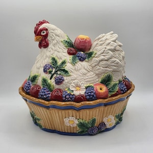 Fitz and Floyd Cookie Jar Vintage - Etsy