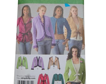 Simplicity 4029 Uptown Chic Jacka Variationer Symönster Storlek 14-22 Oklippt