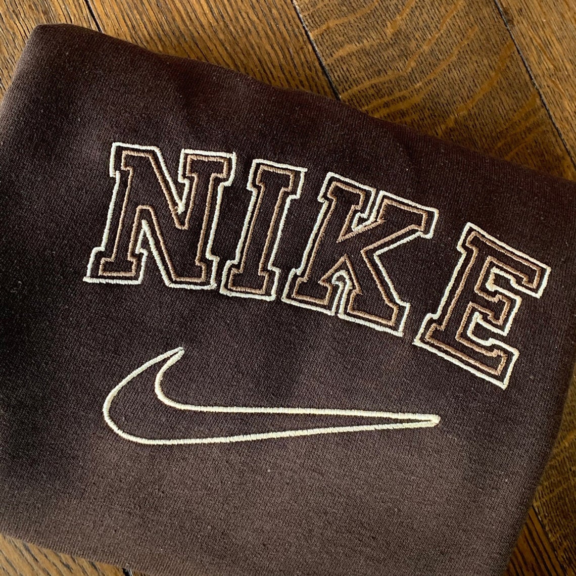 Vintage Nike Spell Out Embroidered Sweatshirt 90s Retro | Etsy