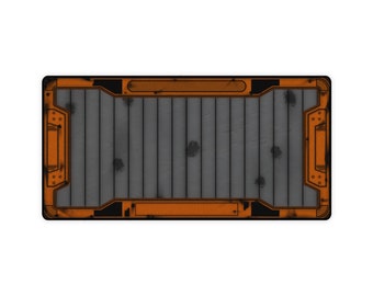 Orange Jedi Fallen Order and Survivor *Improved Design* inspired mouse pad, desk mat, display mat